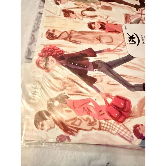 IZAK set of three illustrated fashion folders ￼ - Picture 4 of 4